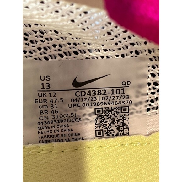 Nike Zoom SuperFly Elite 2 \'Sail Pink\' Running Track Spikes Size 13 Mens NEW main image 5